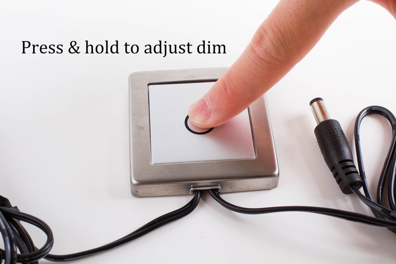 LEDUPDATES Inline Touch Switch, Dimmer, on/Off Switch, Touch Control Dim Switch for LED Light Strip Module Showcase Light add on to 12v 24v Power Supply - Image 5